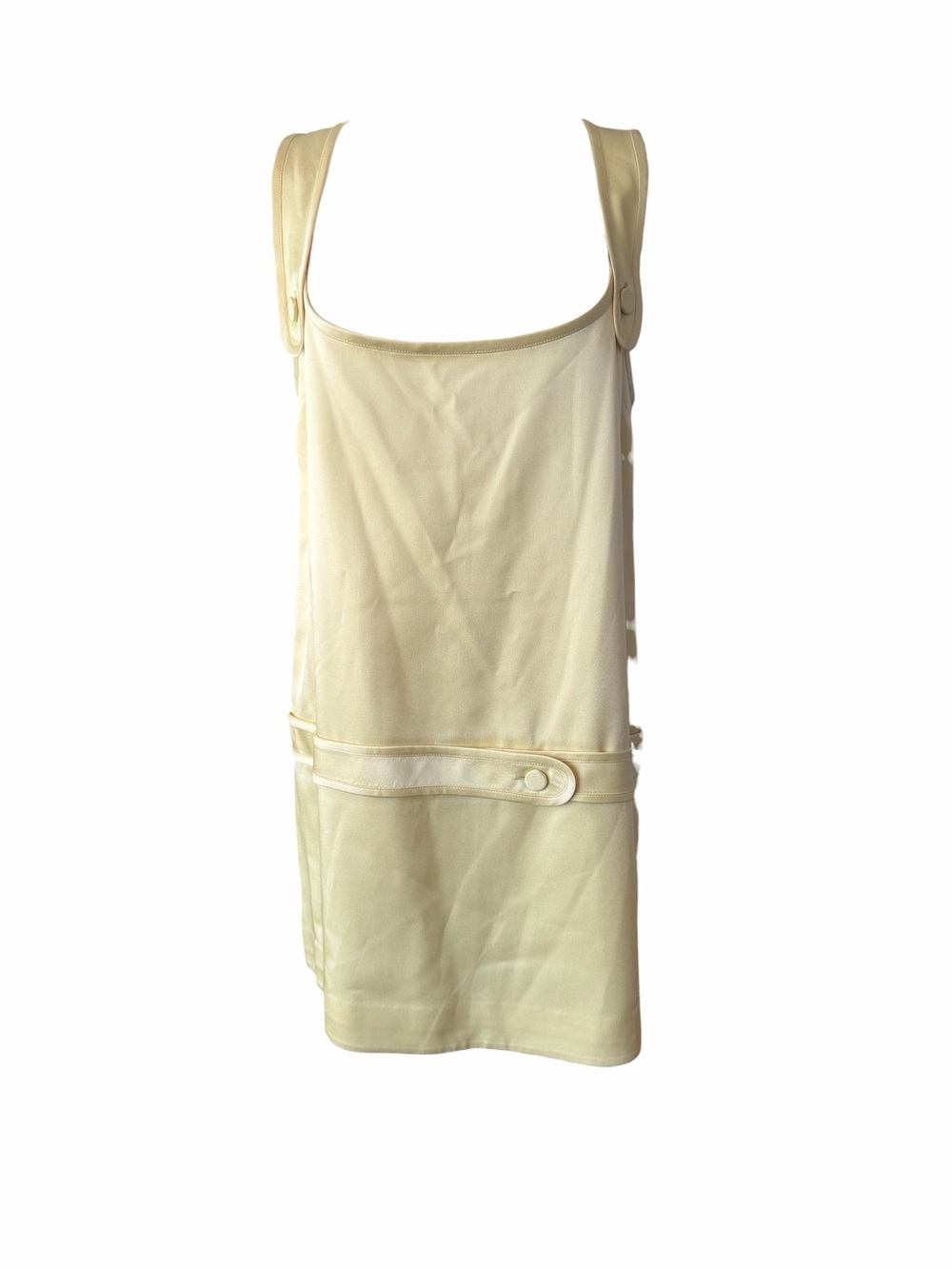 A Alexis June button mini dress in canary yellow